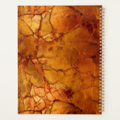 ゴールデンブラウン割れた質感 プランナー手帳 (裏面)