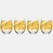 ゴールデンブラシエレガンス ステムなしワイングラス (左)