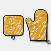 ゴールデンブラシエレガンス 鍋つかみ&鍋敷きセット (正面)