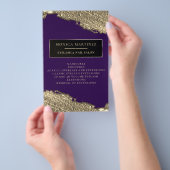 ゴールデンブラシ染エレガントみパープルフライヤー チラシ (ハンドル)