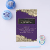 ゴールデンブラシ染エレガントみパープルフライヤー チラシ (シングル)