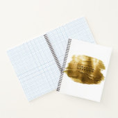 ゴールデンブラシ箔 ノートブック (内部)