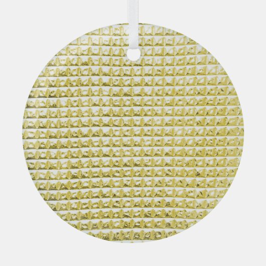 ゴールデンブラックガラス：豪華な表面。 ガラスオーナメント (正面)