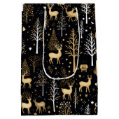 ゴールデンブラッククリスマス抱き枕 ミディアムペーパーバッグ (裏面)