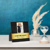 ゴールデンブラックダマスク写真枠50周年記念 フォトプラーク (インサイチュ)