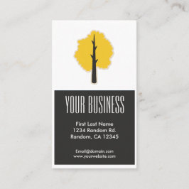 ゴールデンブラックツリーカスタマイズ可能な名刺 名刺