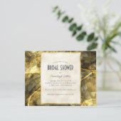 ゴールデンブラックトパズジェムストーンブライダルシャワー 招待状 (スタンド正面)