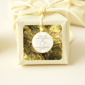 ゴールデンブラックトパーズジェムストーン結婚幻想 スクエアシール