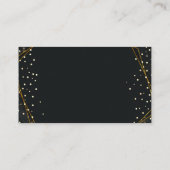 ゴールデンブラック大理石結婚のウェブサイト エンクロージャーカード (裏面)