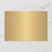 ゴールデンブラック結婚ズホテルアコモデーション エンクロージャーカード (裏面)