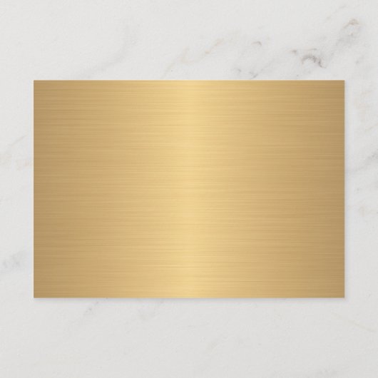 ゴールデンブラック結婚ズホテルアコモデーション エンクロージャーカード (裏面)