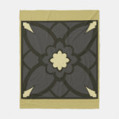 ゴールデンブラック フリースブランケット (正面)