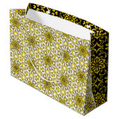 ゴールデンブラック&ホワイトアラベスクバッグ ラージペーパーバッグ (裏面アングル)