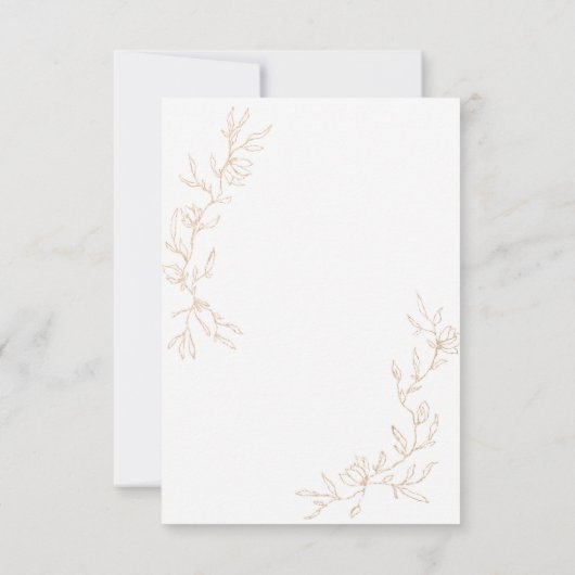 ゴールデンブランズウェディング 出欠カード (裏面)