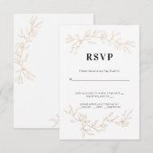 ゴールデンブランズ ウェディング 出欠カード (正面/裏面)