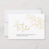 ゴールデンブランチ結婚ディオプションイベントRSVP 出欠カード (正面)