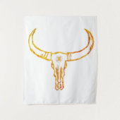 ゴールデンブルスカルマンダラウォールタペストリー タペストリー (正面)