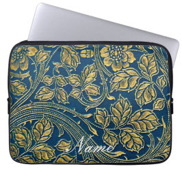 ゴールデンブルーエレガンス ラップトップスリーブ