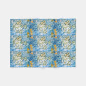 ゴールデンブルーエンジェルカスタムフリースブランケット フリースブランケット (正面(横))