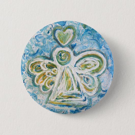 ゴールデンブルーエンジェルボタン 缶バッジ (正面)