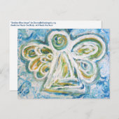 ゴールデンブルーエンジェルポストカード ポストカード (正面/裏面)