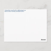 ゴールデンブルーエンジェルポストカード ポストカード (裏面)