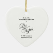 ゴールデンブルーハートオーナメント セラミックオーナメント (裏面)