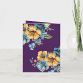 ゴールデンブルーフローラ結婚25周年 招待状 (裏面)