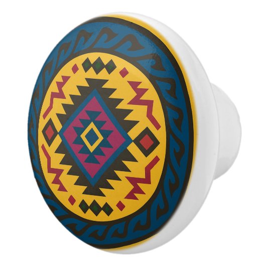 ゴールデンブルーマゼンタダイヤモンドサポテックセラミックノブ セラミックノブ (右)