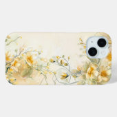 ゴールデンブルーム 水彩フレーム iPhoneケース Case-Mate iPhoneケース (裏面 (横))