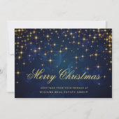 ゴールデンブルー クリスマススター 法人向けグリーティング シーズンカード (正面)