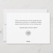 ゴールデンブルー クリスマススター 法人向けグリーティング シーズンカード (裏面)