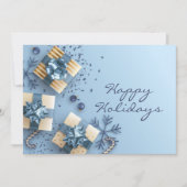 ゴールデンブルー クリスマス オーナメント 法人向けグリーティング (正面)