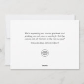 ゴールデンブルー クリスマス オーナメント 法人向けグリーティング (裏面)