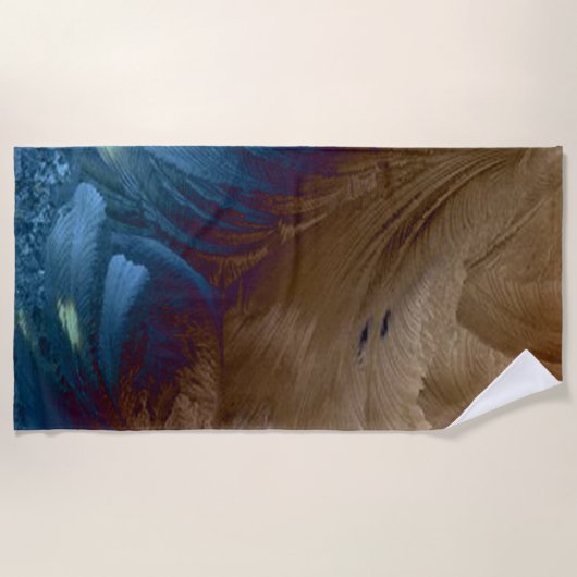 ゴールデンブルー ビーチタオル (正面)