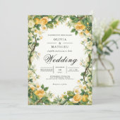 ゴールデンブロッサムアーチ結婚フローラ 招待状 (スタンド正面)