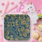 ゴールデンブロッサム紙プレート ペーパープレート (パーティー)