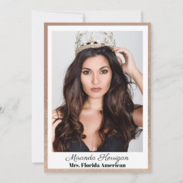 ゴールデンブロンズのページェントのオートグラフカード 招待状