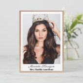 ゴールデンブロンズのページェントのオートグラフカード 招待状 (スタンド正面)