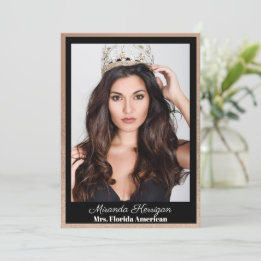 ゴールデンブロンズのページェントのオートグラフカード 招待状