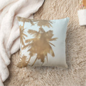 ゴールデンブロンズパームズグラデーションビーチパームツリーズシック クッション (ブランケット)