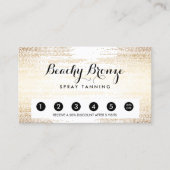 ゴールデンブロンズ紙吹雪ドットサロンパンチカード ロイヤリティカード (正面)