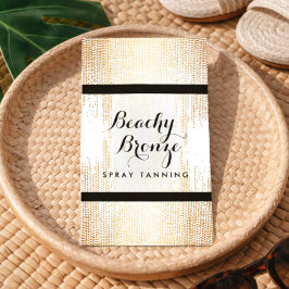 ゴールデンブロンズ紙吹雪ドットスプレータニングサロン 名刺