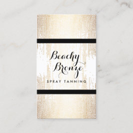 ゴールデンブロンズ紙吹雪ドットスプレータニングサロン 名刺