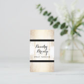 ゴールデンブロンズ紙吹雪ドットスプレータニングサロン 名刺 (スタンド正面)