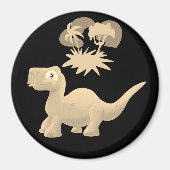 ゴールデンブロントサウルス磁石 マグネット (正面)