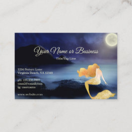 ゴールデンブロンドマーメイドフルムーンラグーンビーチ 名刺