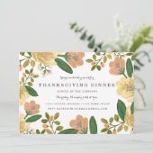 ゴールデンブーケ感謝祭ディナー招待状 招待状 (スタンド正面)