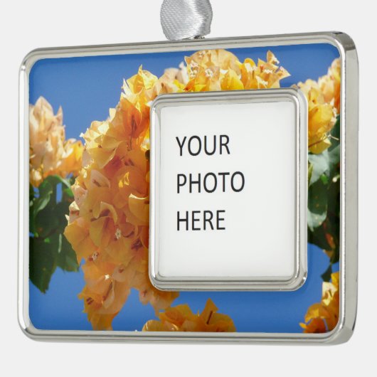 ゴールデンブーゲンビリアフローラ団 シルバープレートフレームオーナメント (左)