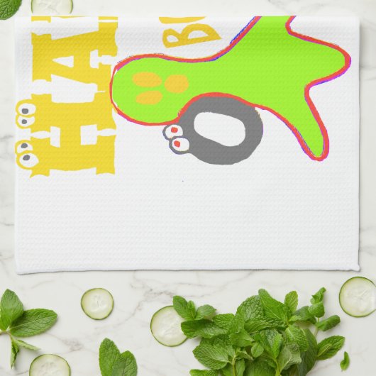 ゴールデンブー!TGIFガーリー神感謝してい金曜ハクン キッチンタオル (折り畳み)